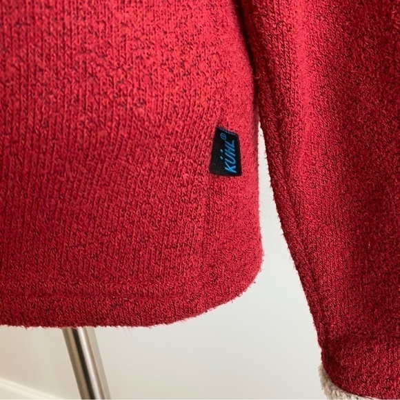 Kuhl Alfpaca Fleece 1/4 Zip Sweater Pullover Red Womens Medium - Picture 5 of 12